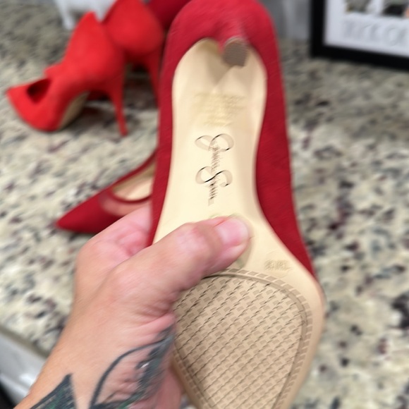 Jessica Simpson red heels - Picture 3 of 6